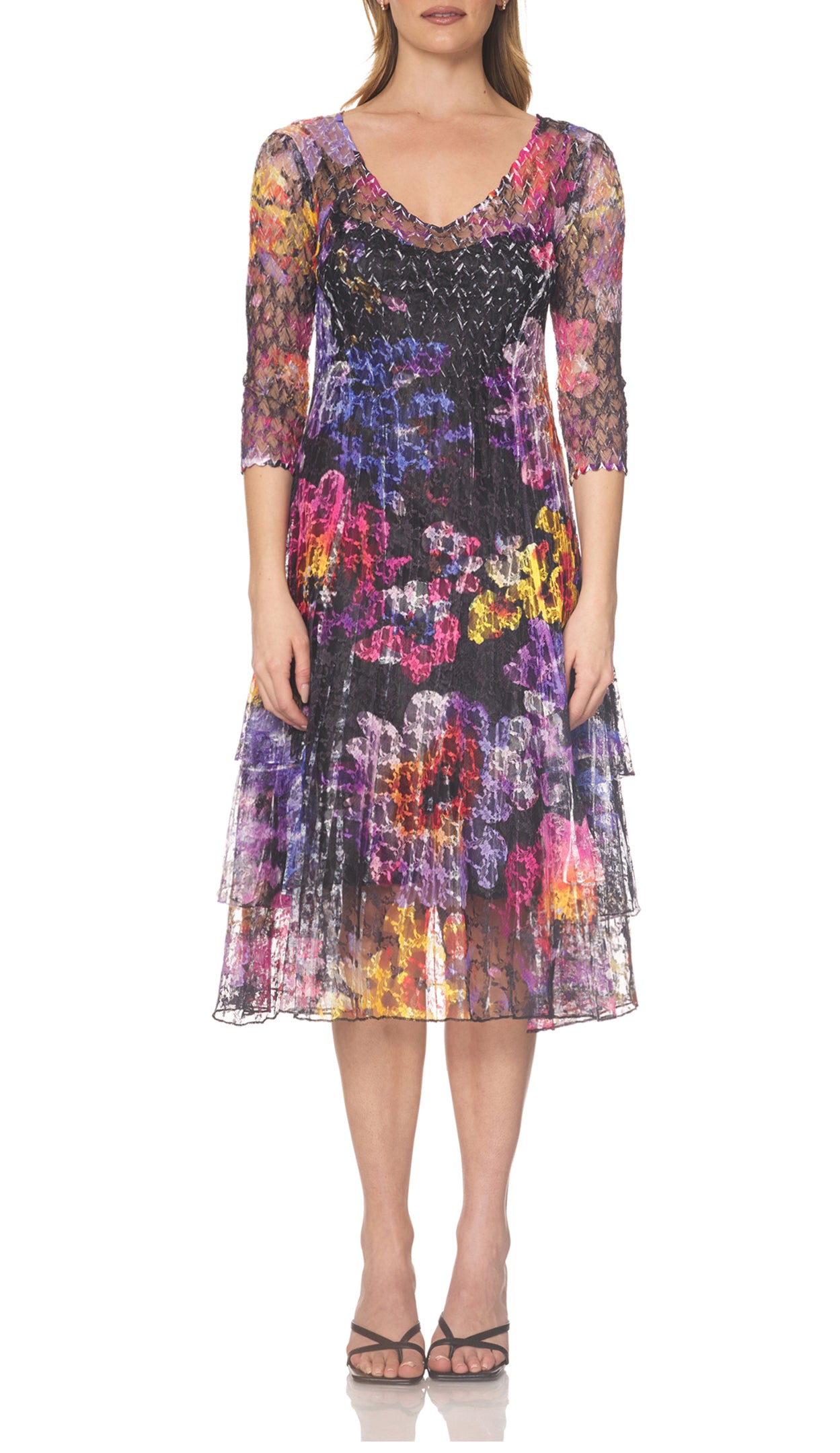 L/S TIERED DRESS