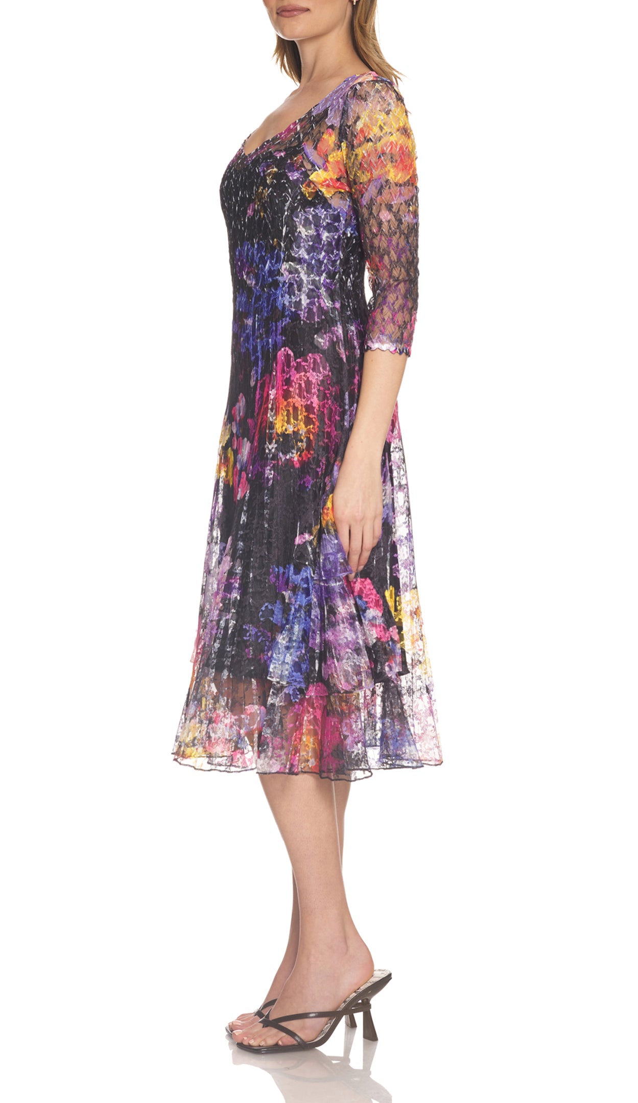 L/S TIERED DRESS