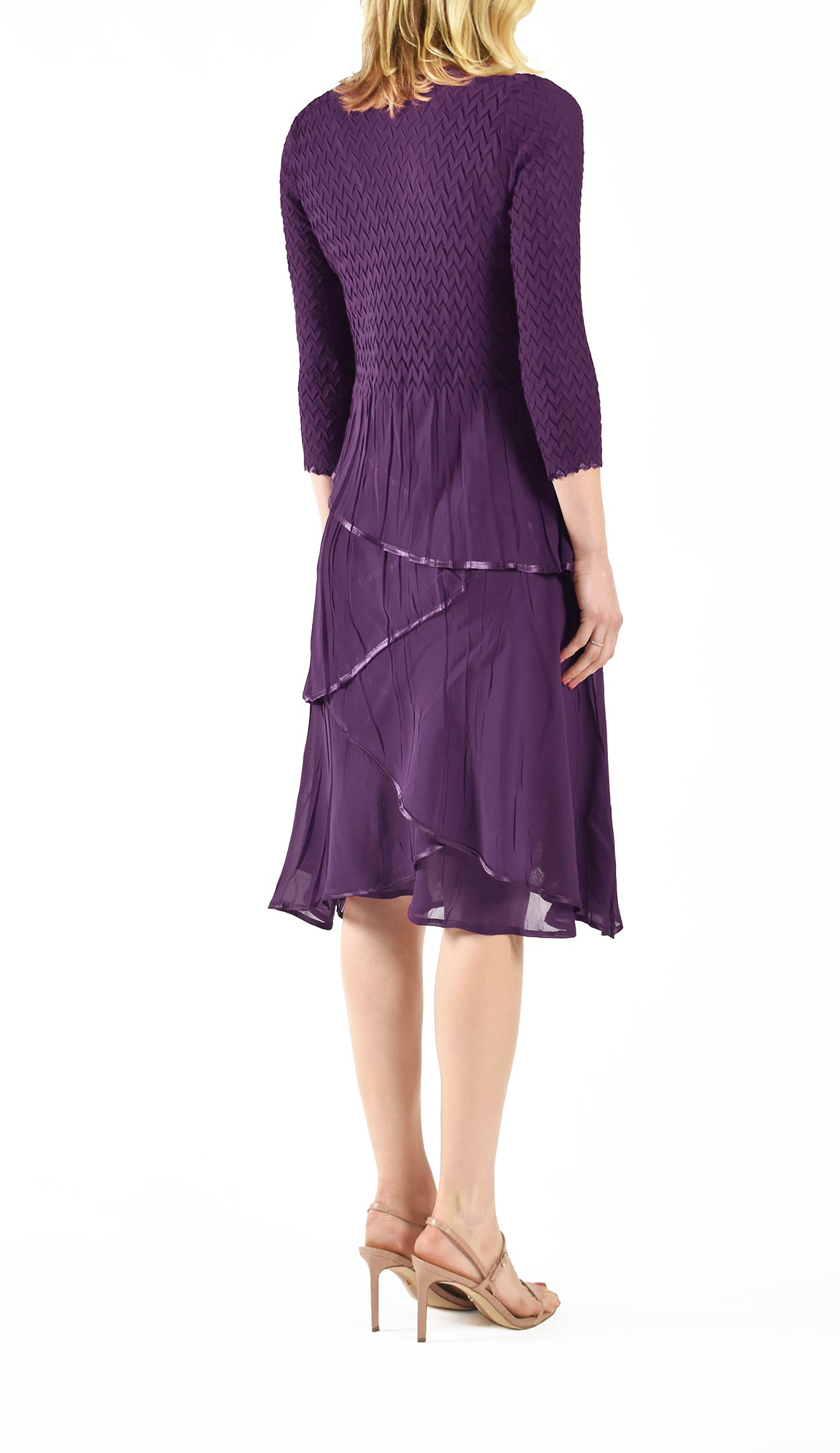 V-neck Layered Dress