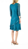 3/4 Sleeve Layered Dress