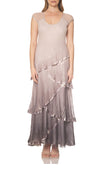 Tiered Flue Cap Sleeve Gown