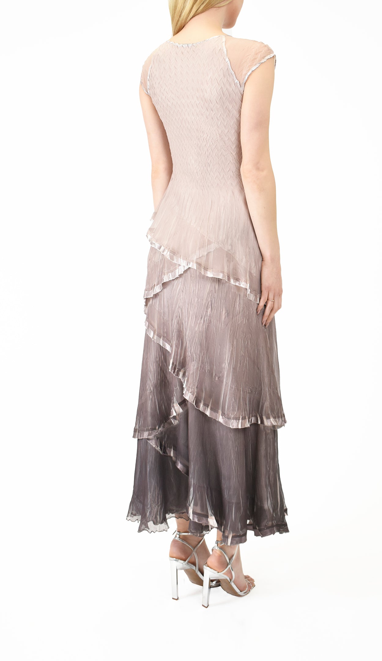 Tiered Flue Cap Sleeve Gown