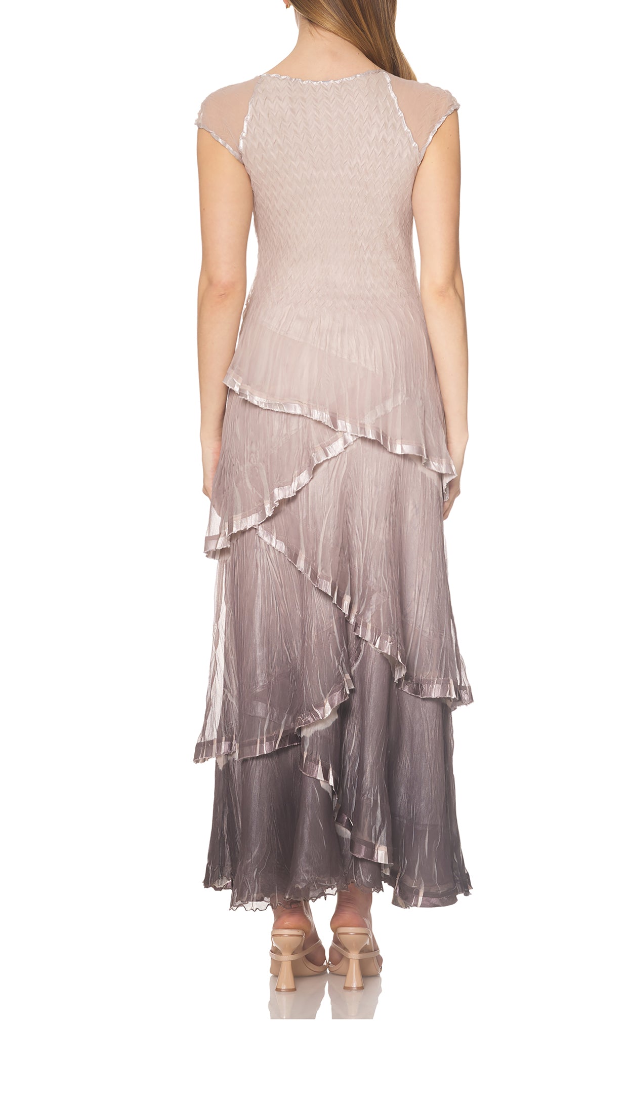 Tiered Flue Cap Sleeve Gown