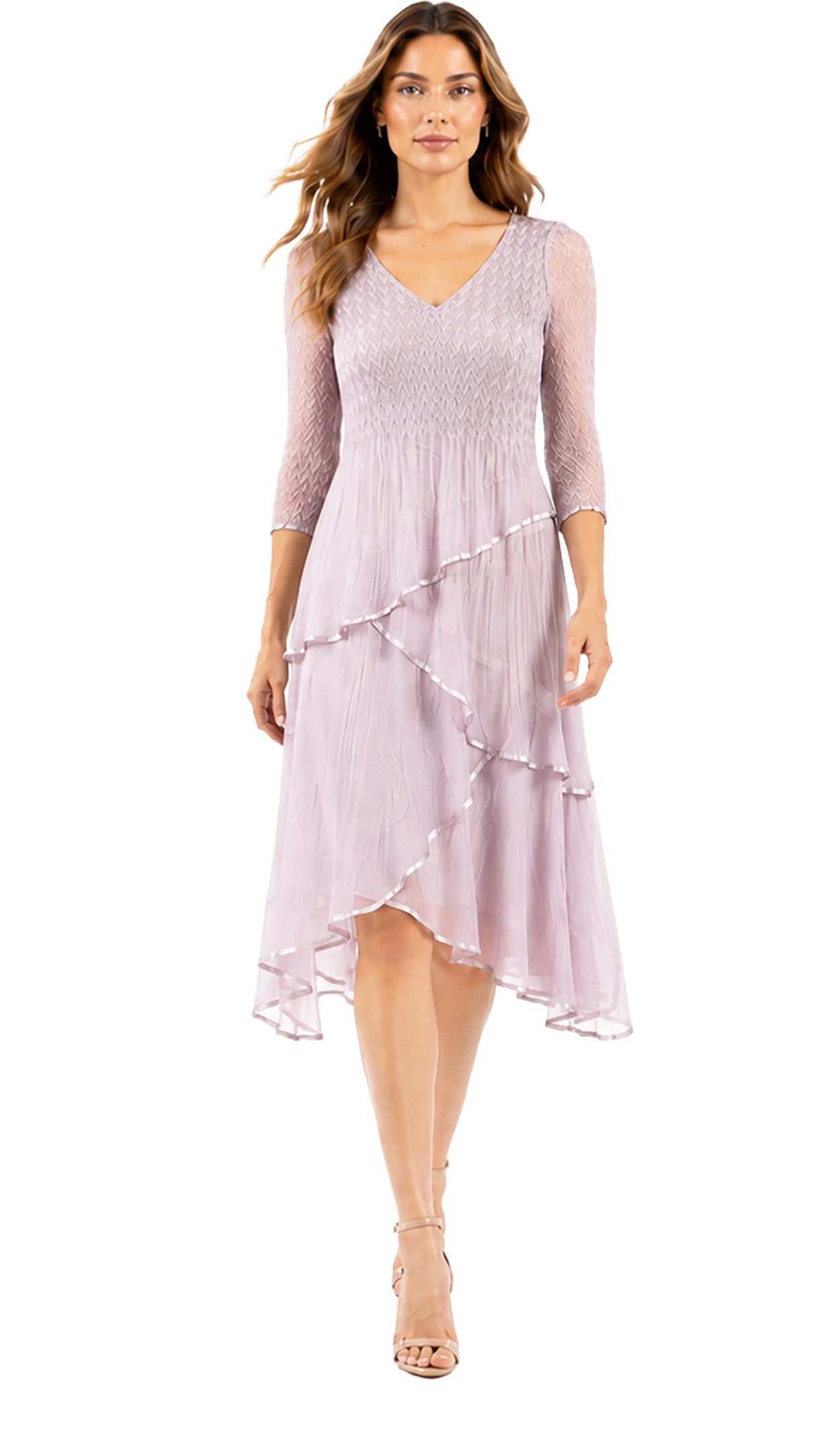 V-Neck Layered Dress