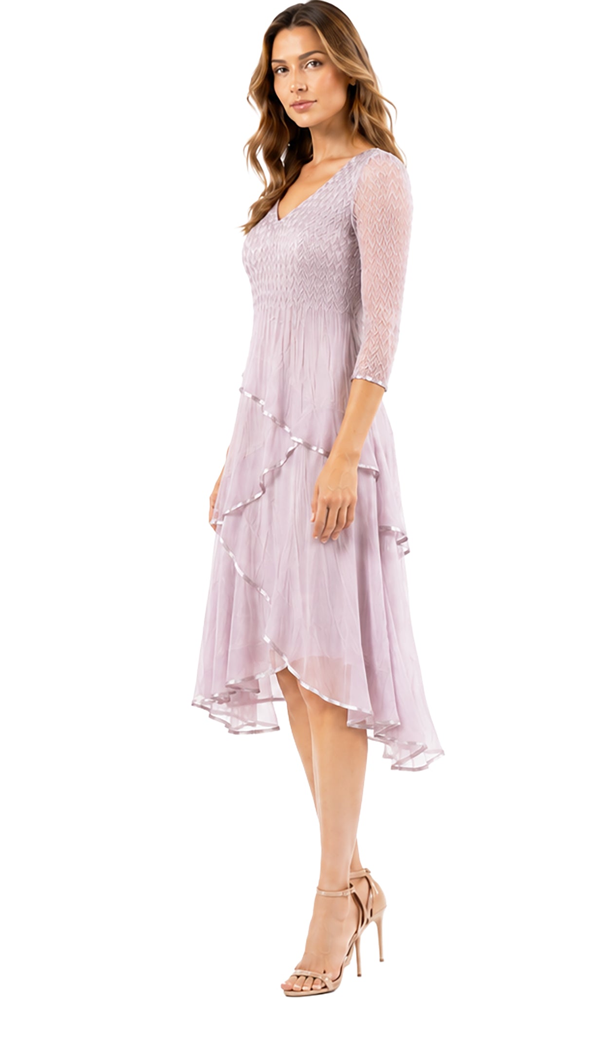V-Neck Layered Dress