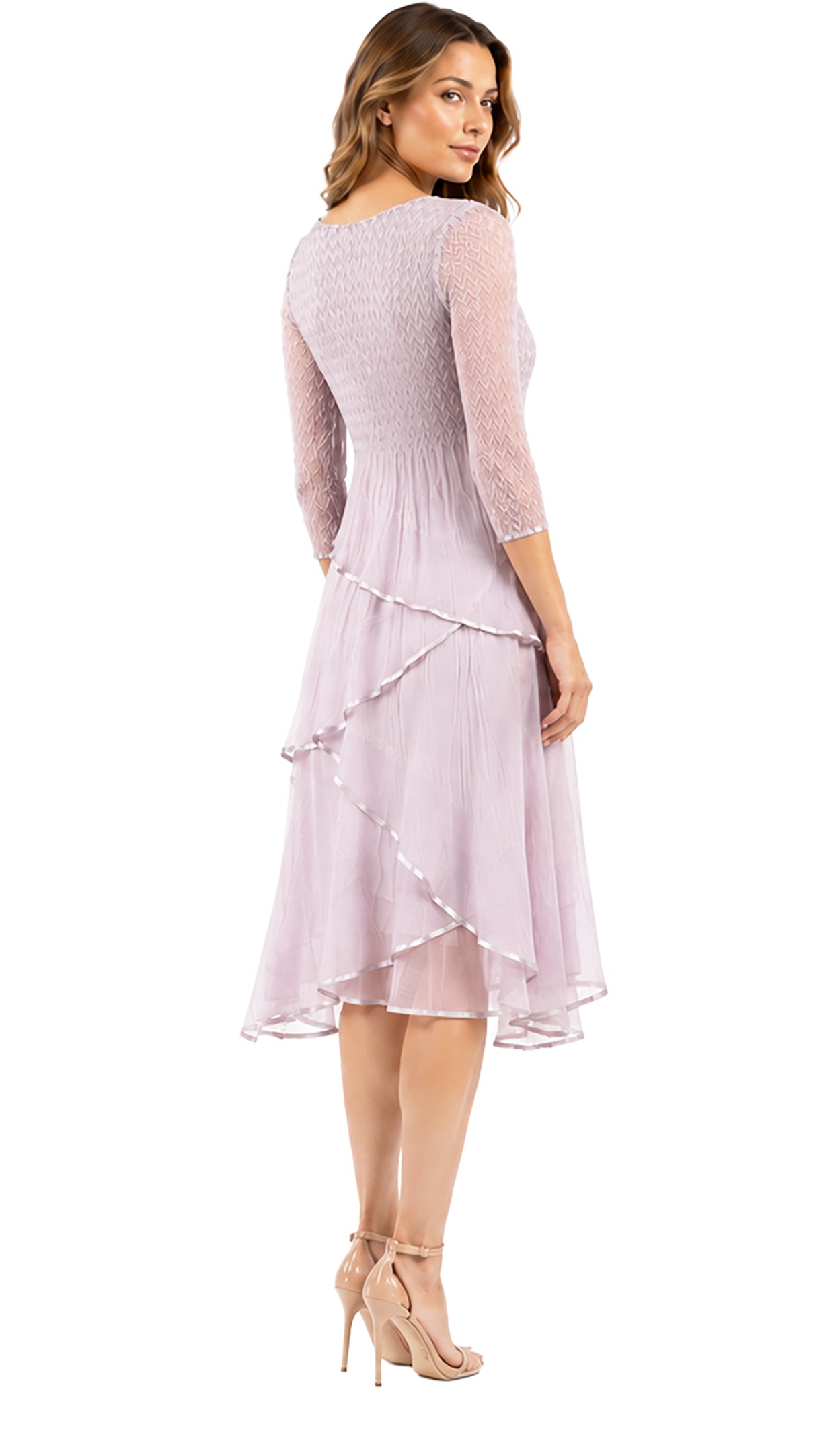 V-Neck Layered Dress