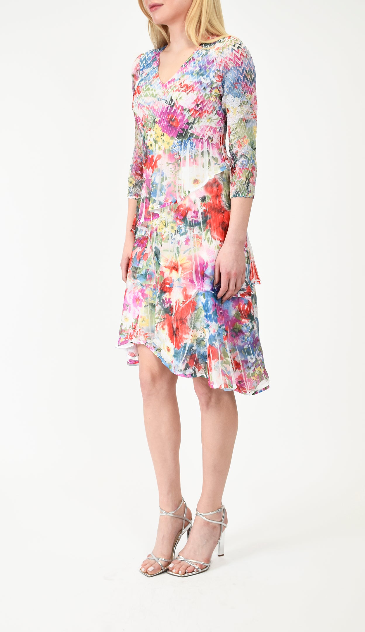 V-Neck Layered Dress