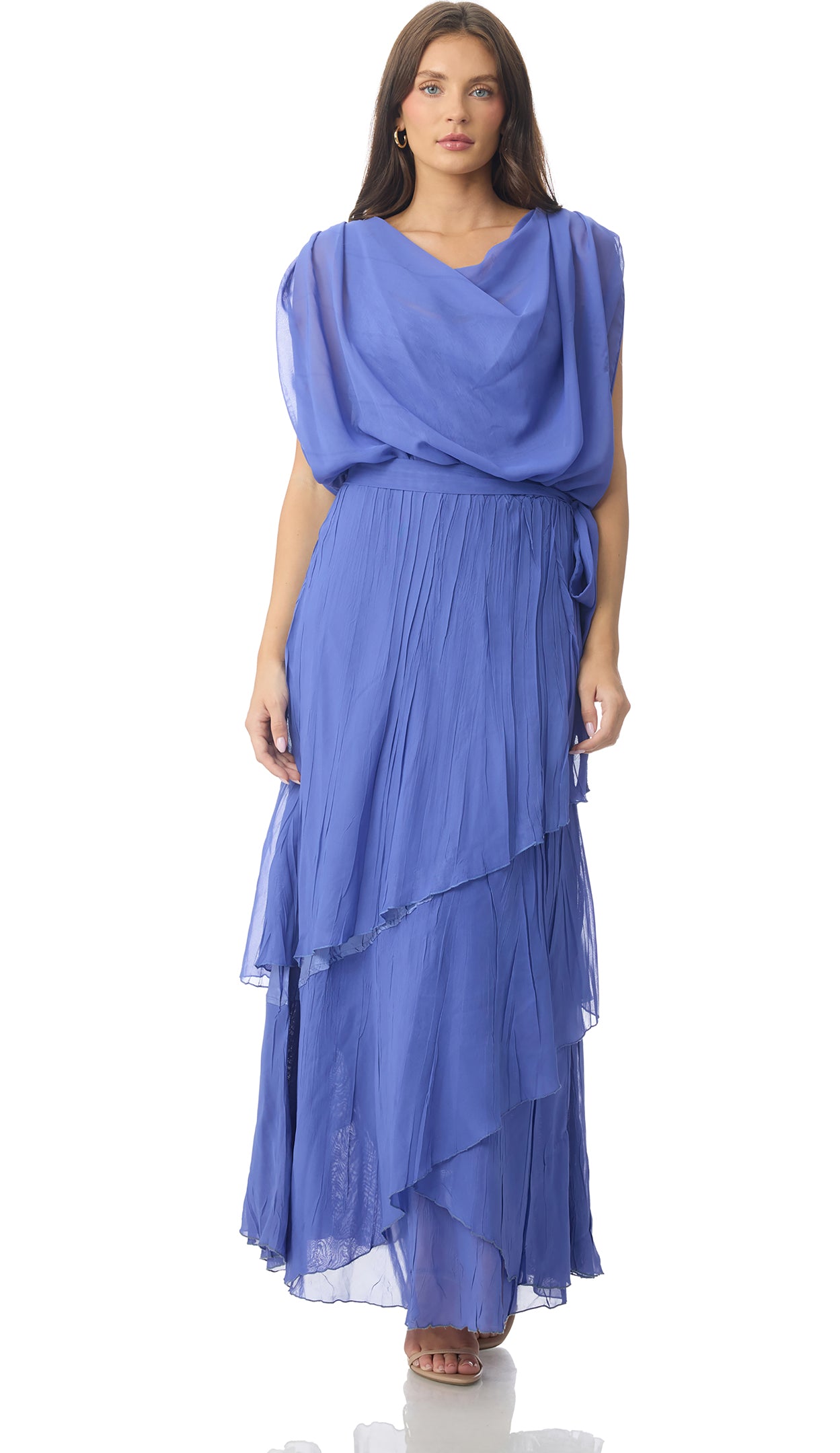 komarov long dresses Sleeveless Ruffle Detail Dress