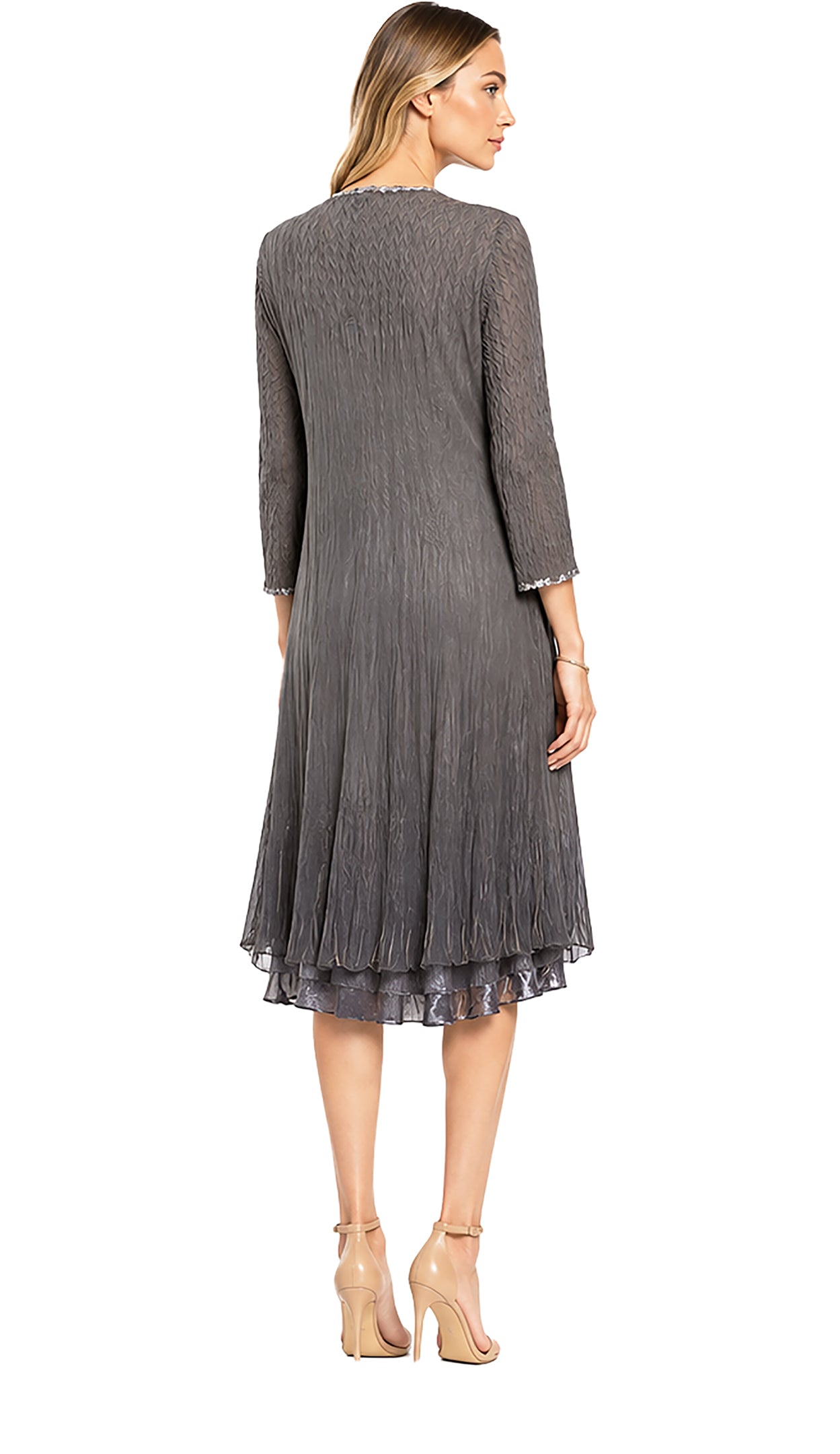2PC Dress/ Cascade Jacket Set