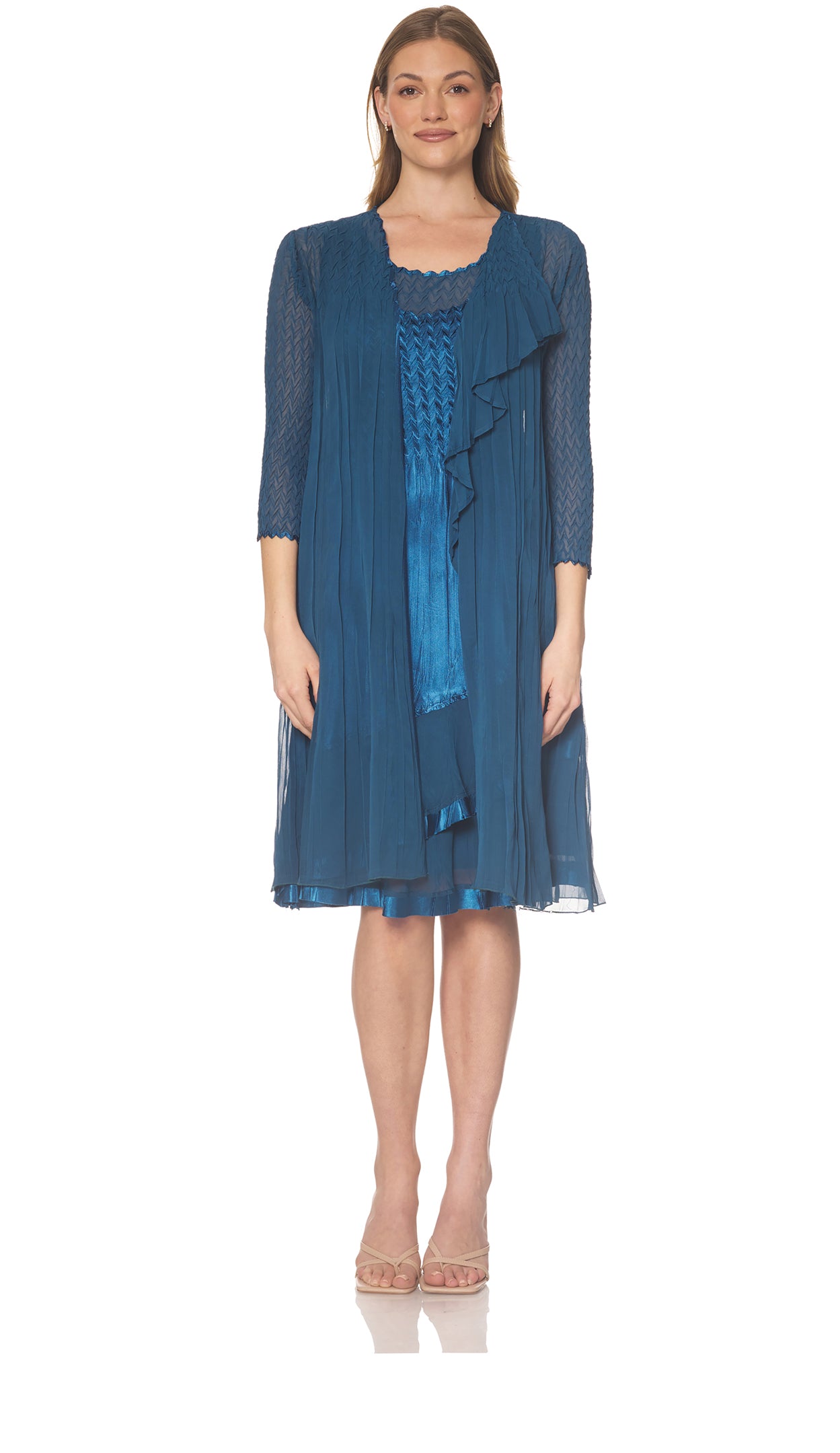 2PC Dress/Jacket Duster Set