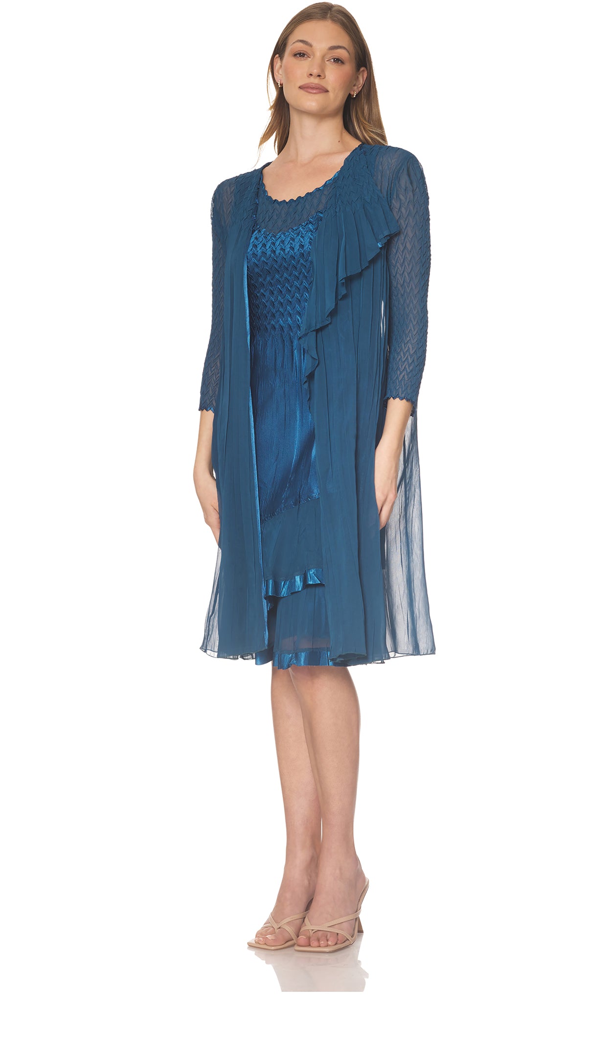 2PC Dress/Jacket Duster Set