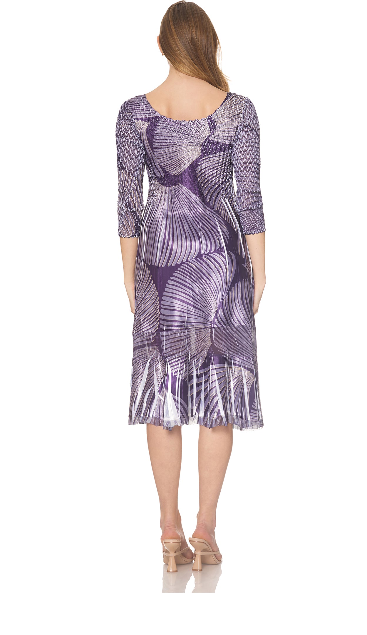 3/4 Sleeve Charmeuse Dress