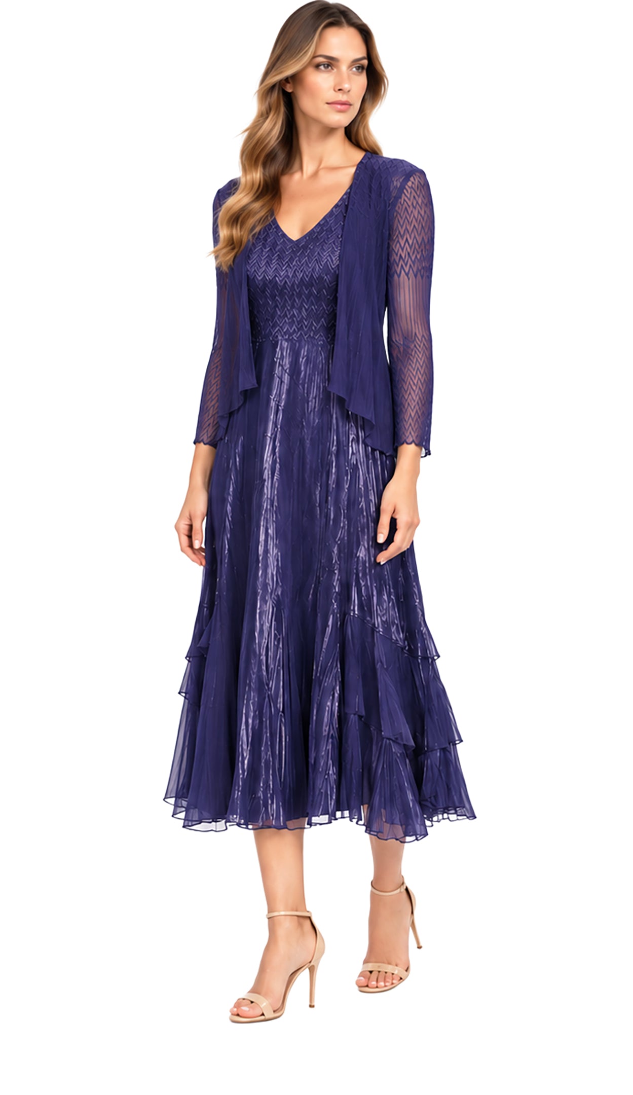2Pc Dress and Jacket Set