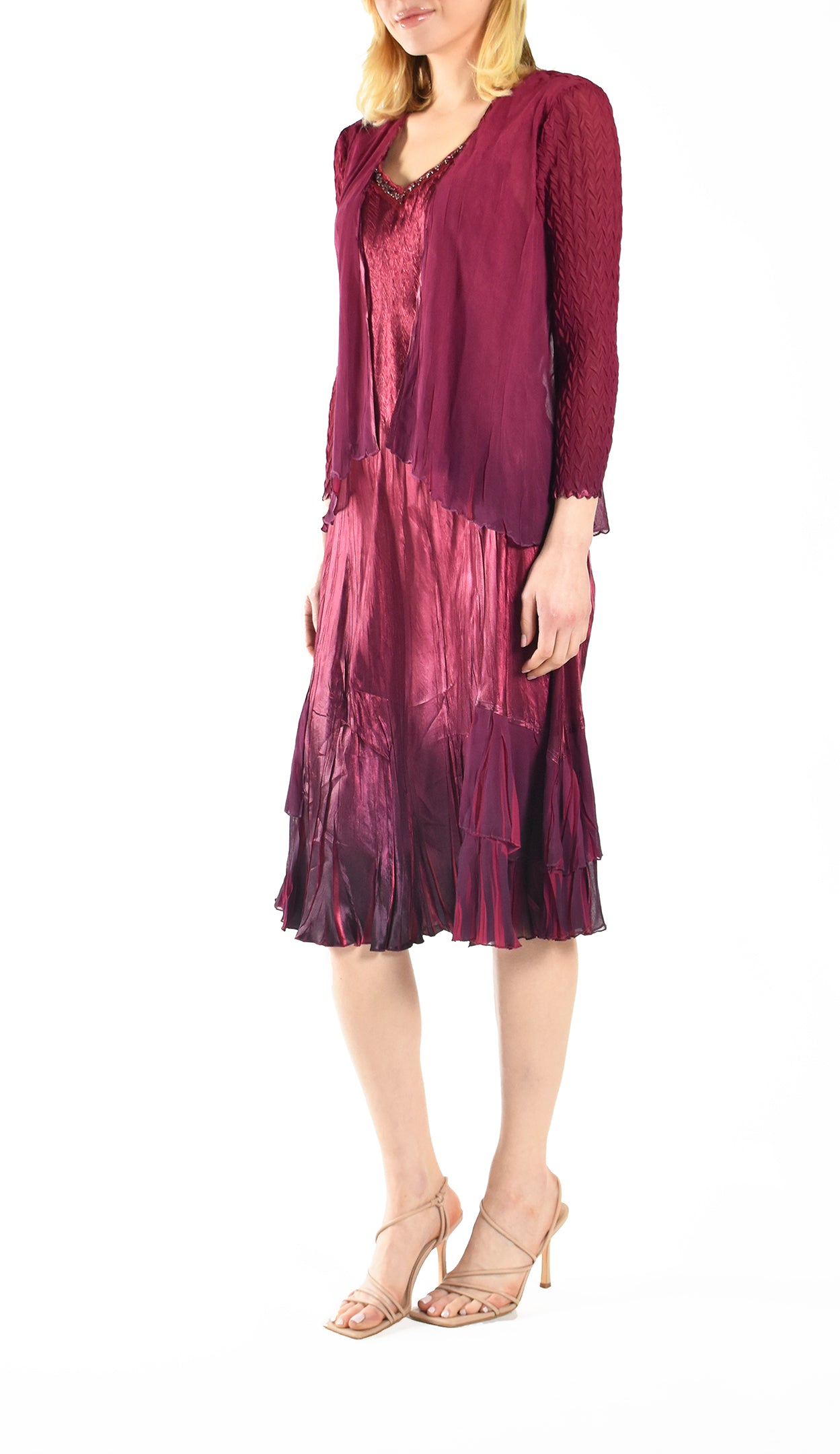 Pc Dress And Jacket Set Jacquard Knit Gown Alex Evenings Women's Plus Size Long Dress With Pc Dress And Jacket Set Jacquard Knit Gown Alex Evenings Women's Plus Size Long Dress With