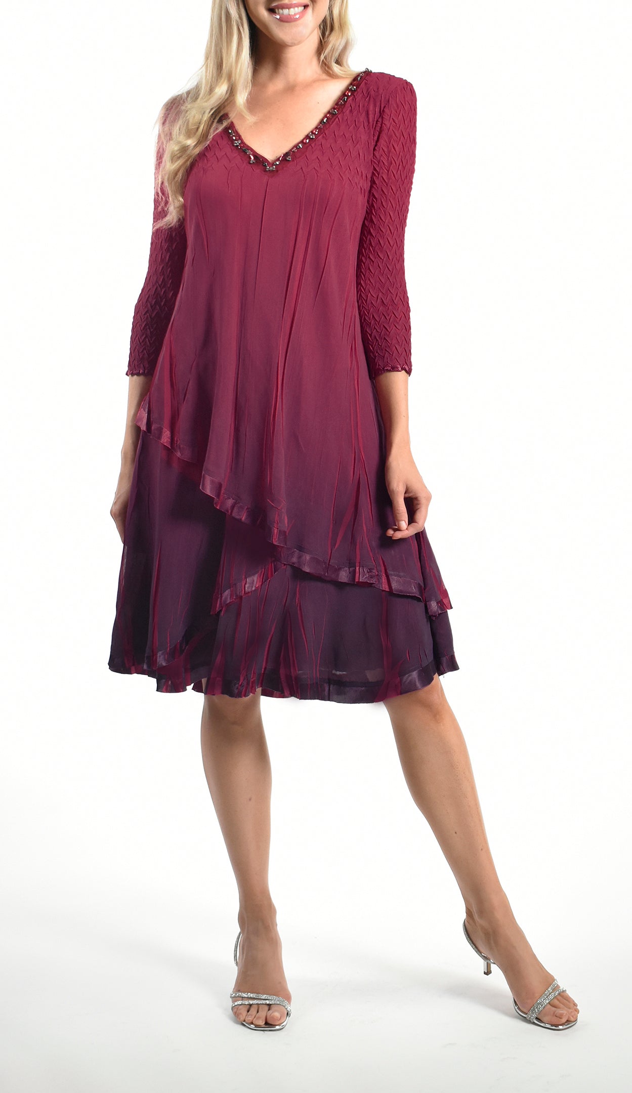 A-Line Tiered Swing Dress