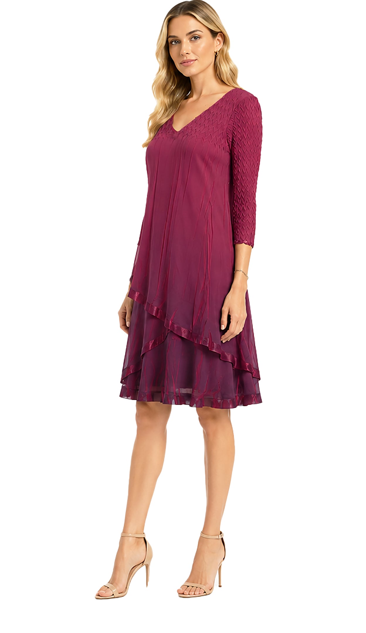 A-Line Tiered Swing Dress