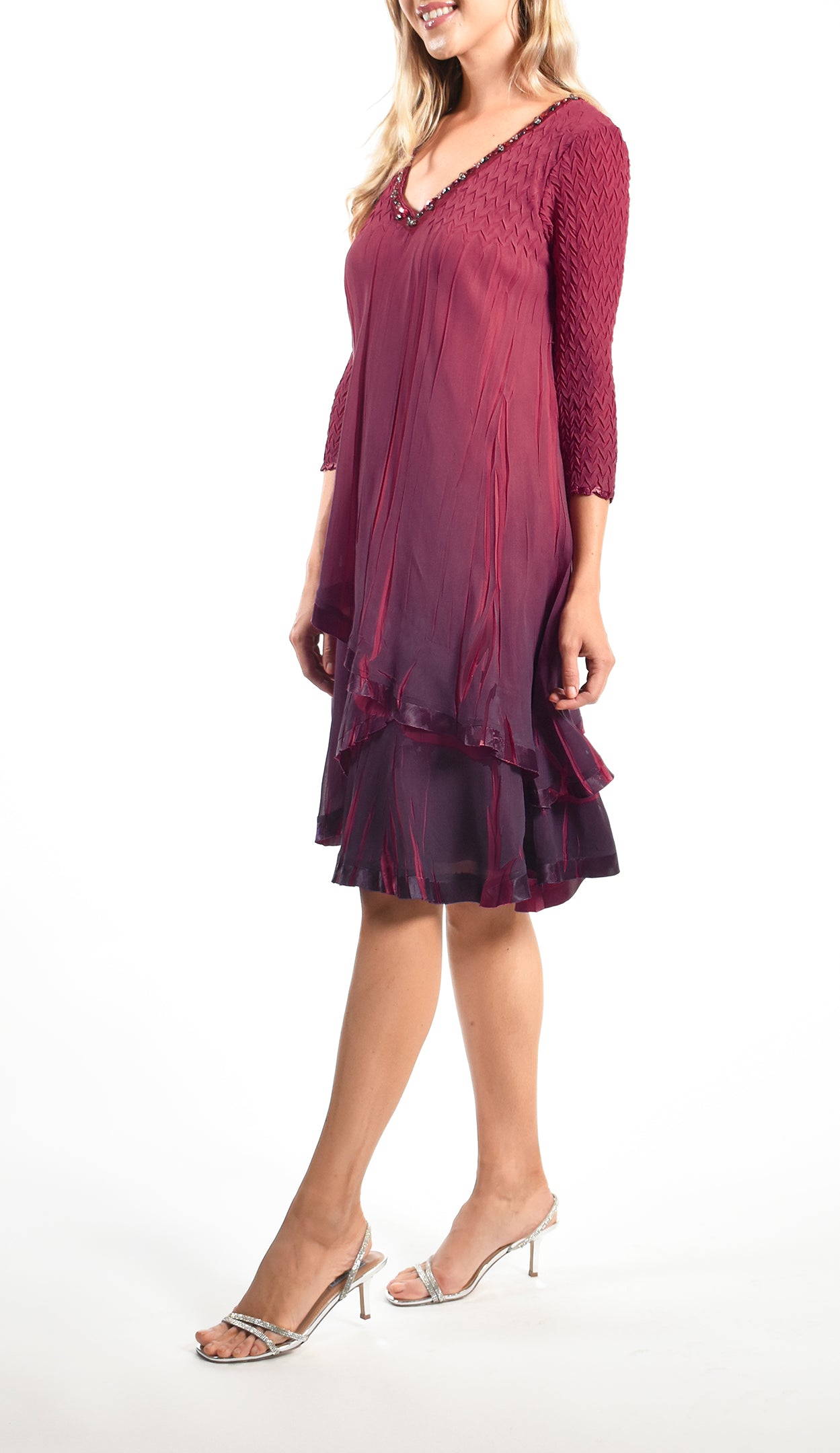 A-Line Tiered Swing Dress