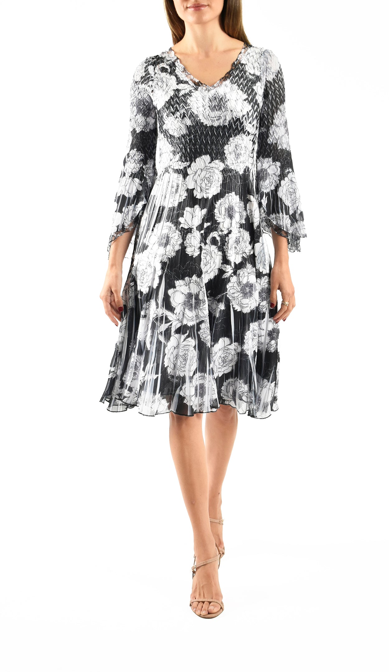 Bell Sleeve Short Dress