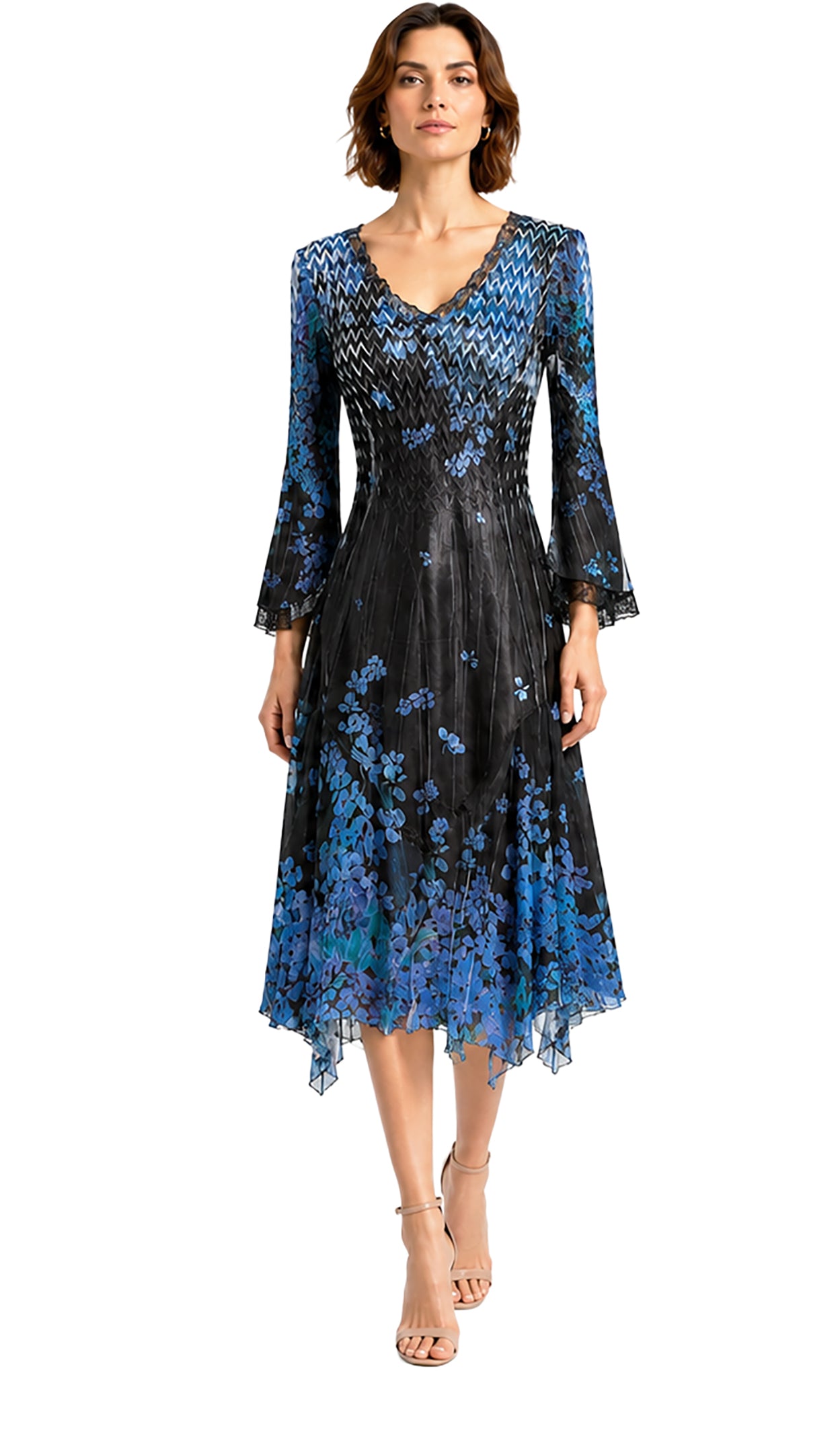 Bell Sleeve Short Dress