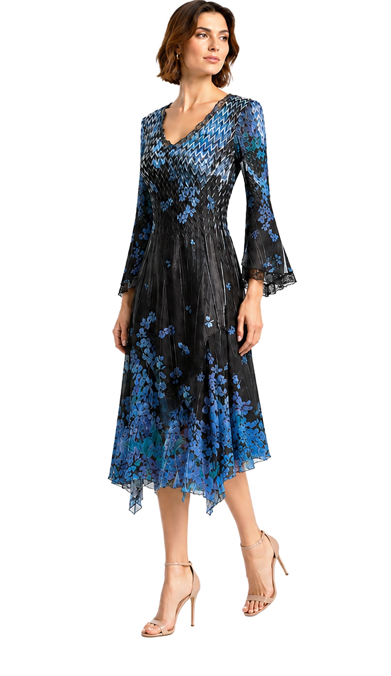 Bell Sleeve Short Dress