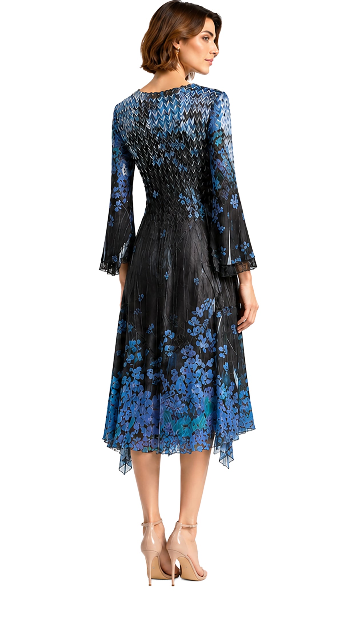 Bell Sleeve Short Dress