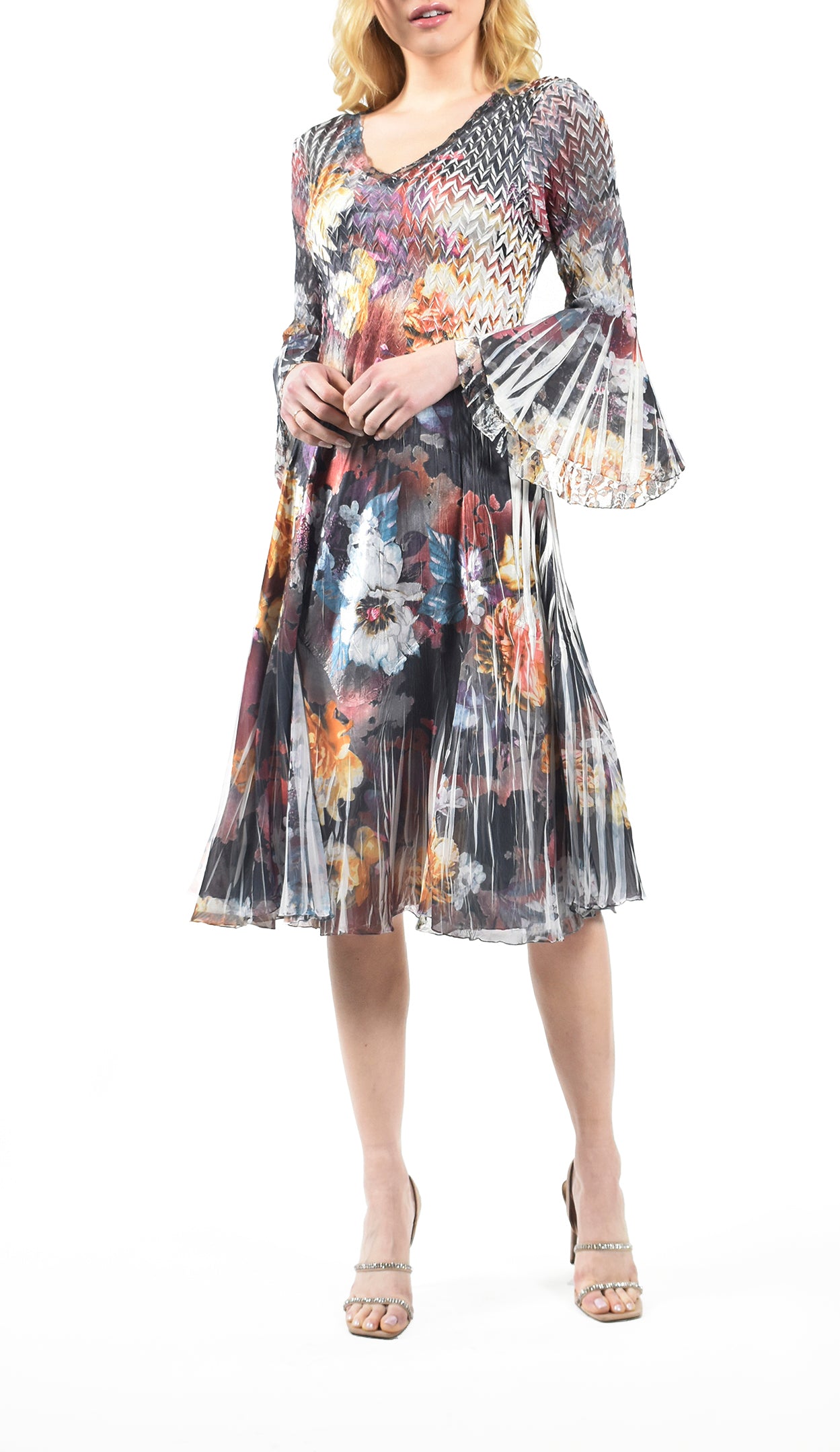 Bell Sleeve Short Dress