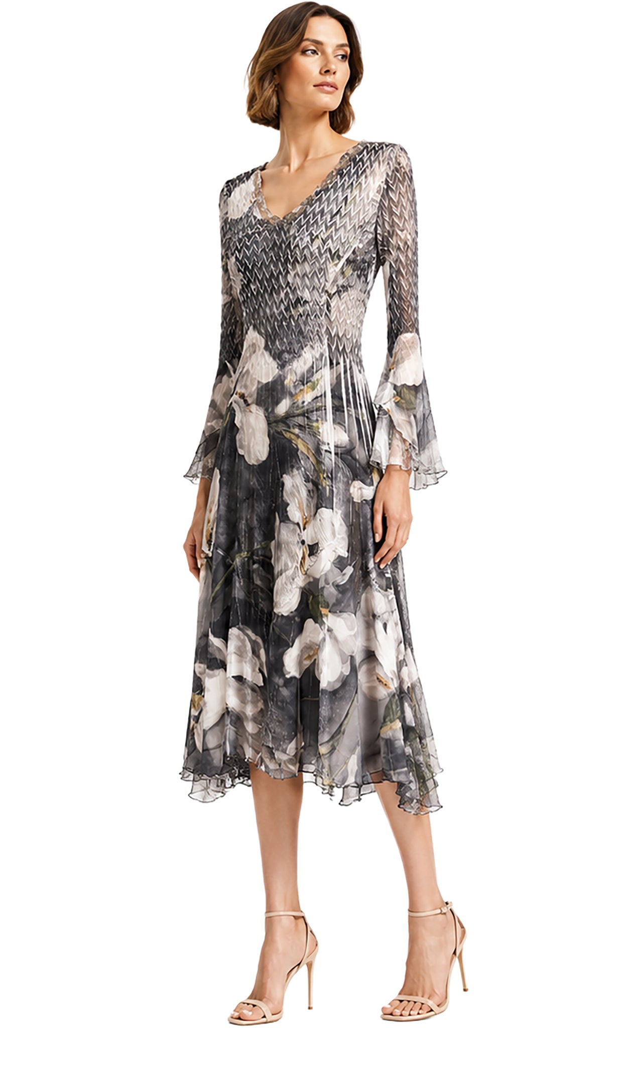 Bell Sleeve Short Dress