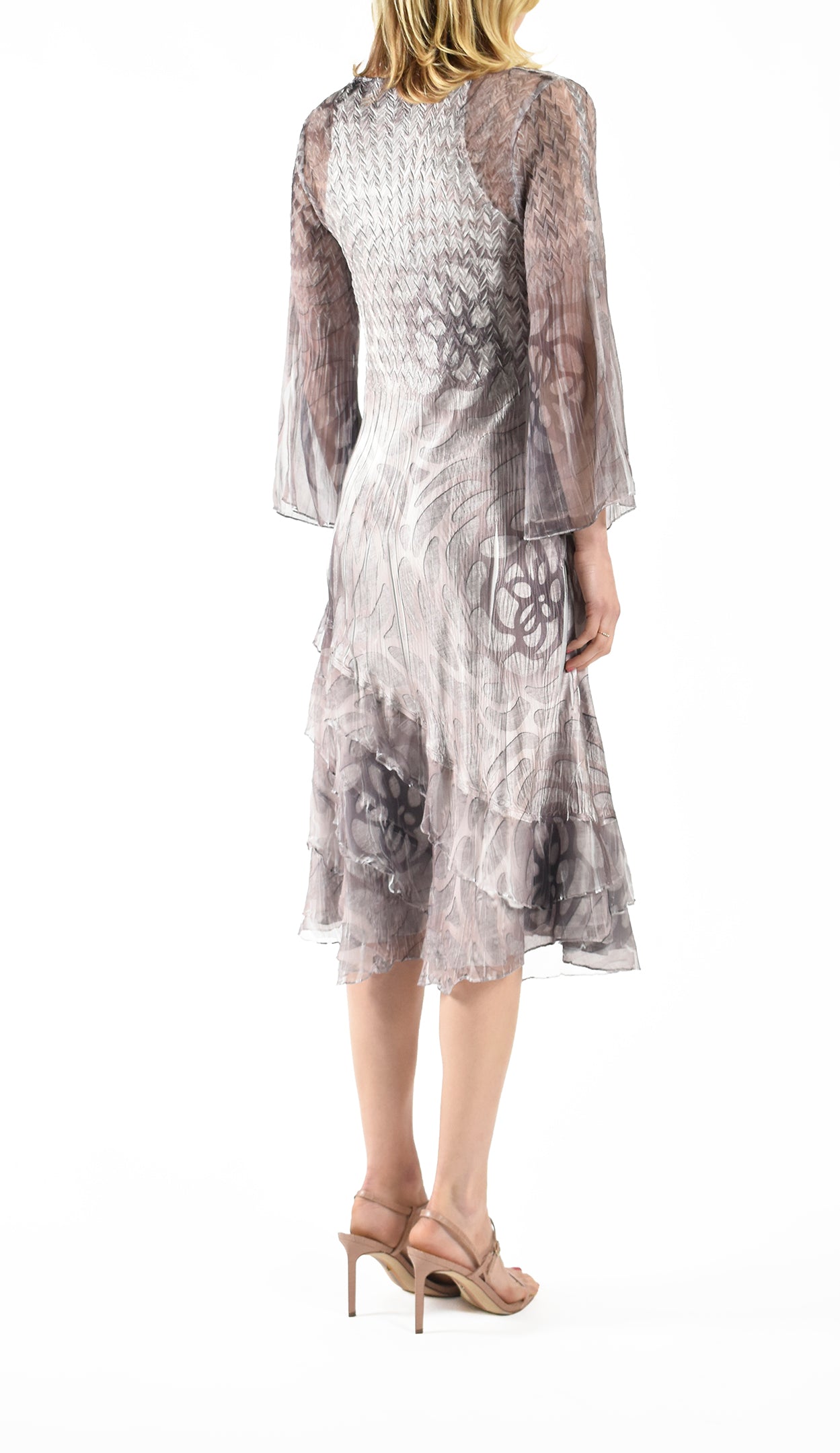 Chiffon Wide Sleeve Dress