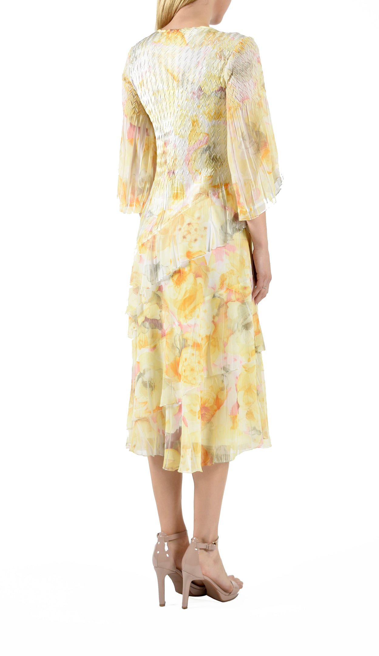 Short Sleeve Layered Hem Dress