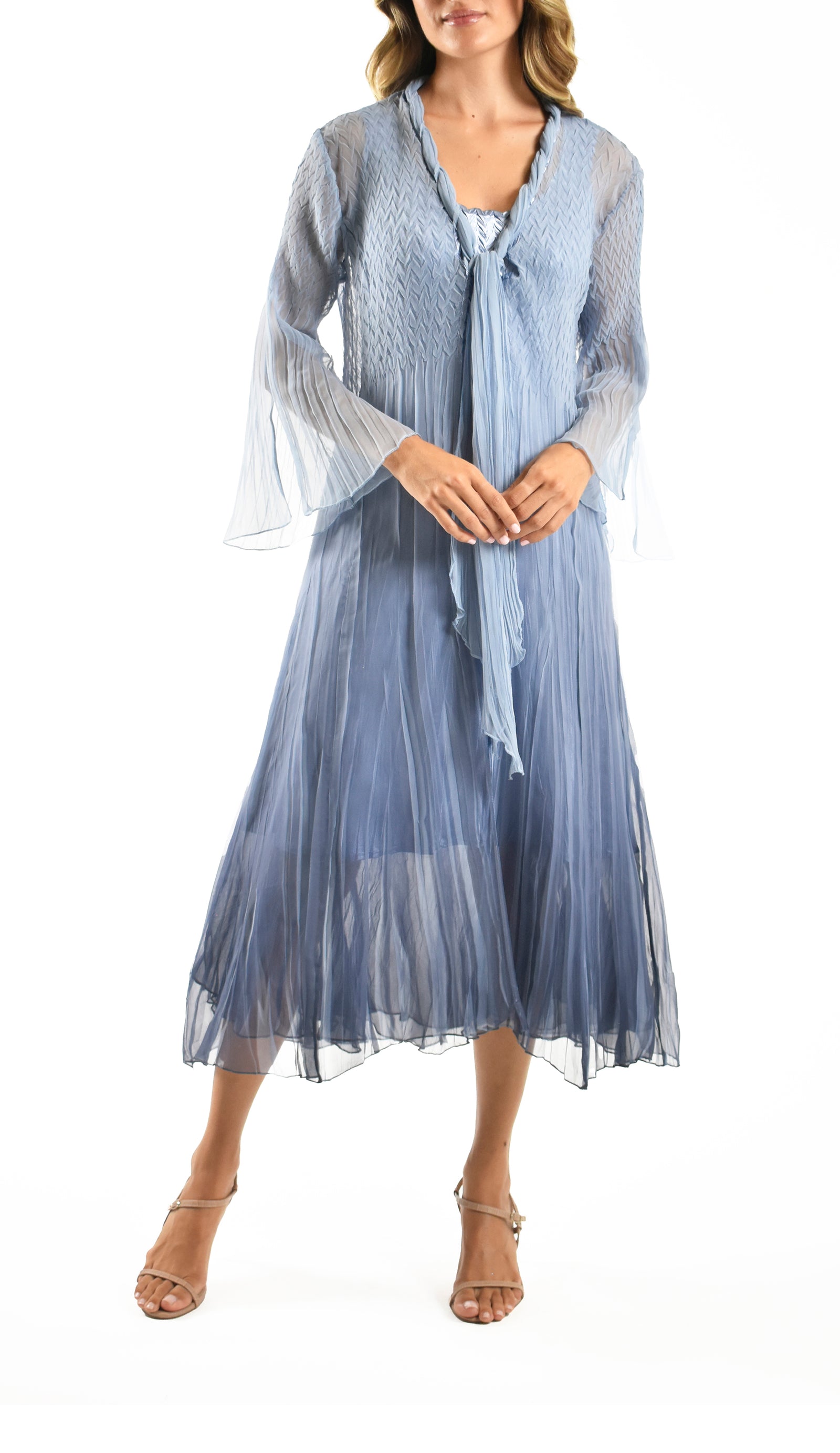 Duster Jacket and Dres Set