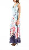 Sleeveless V-Neck Ruffle Dress