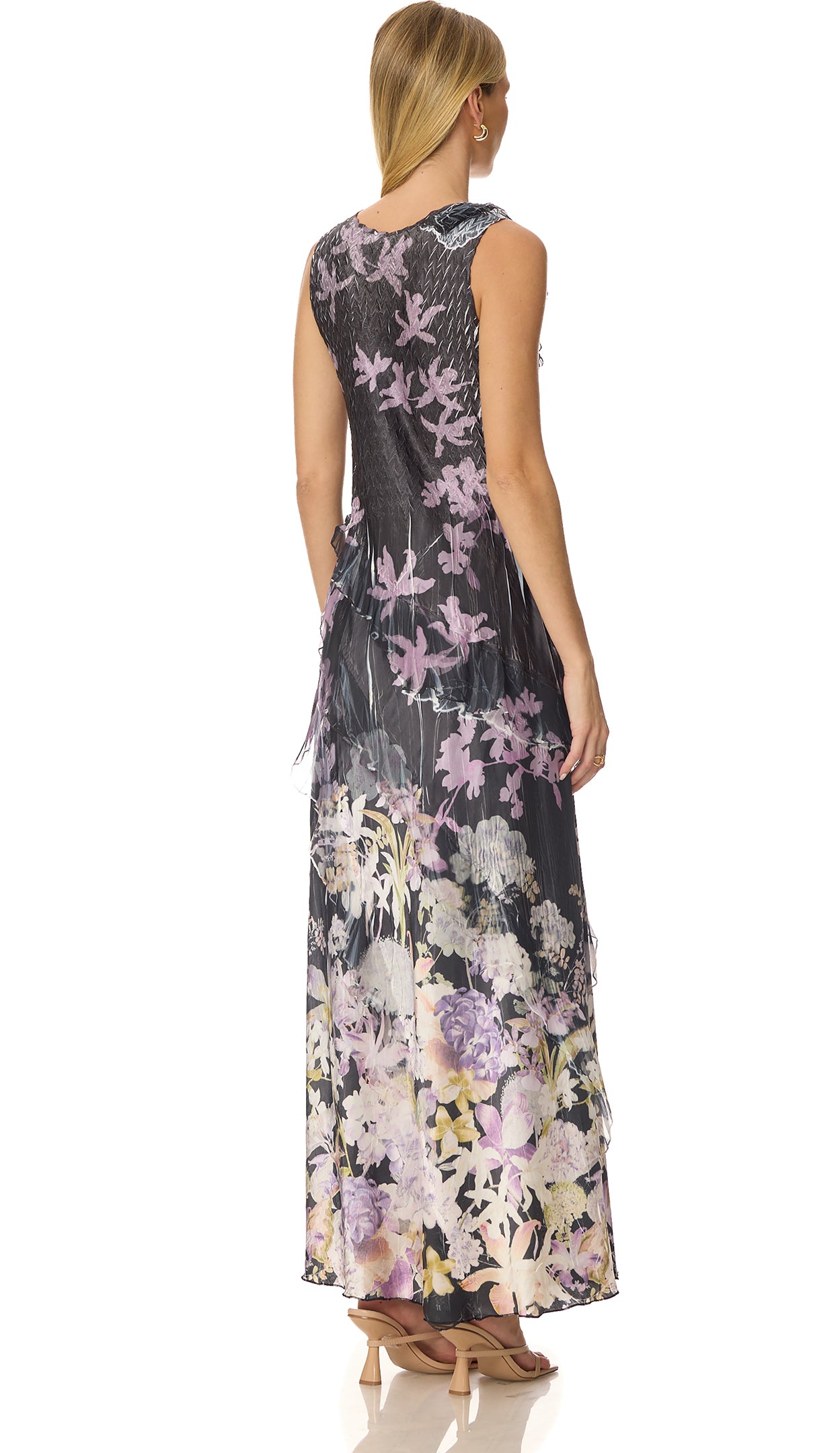 Ruffle Detail Long Dress