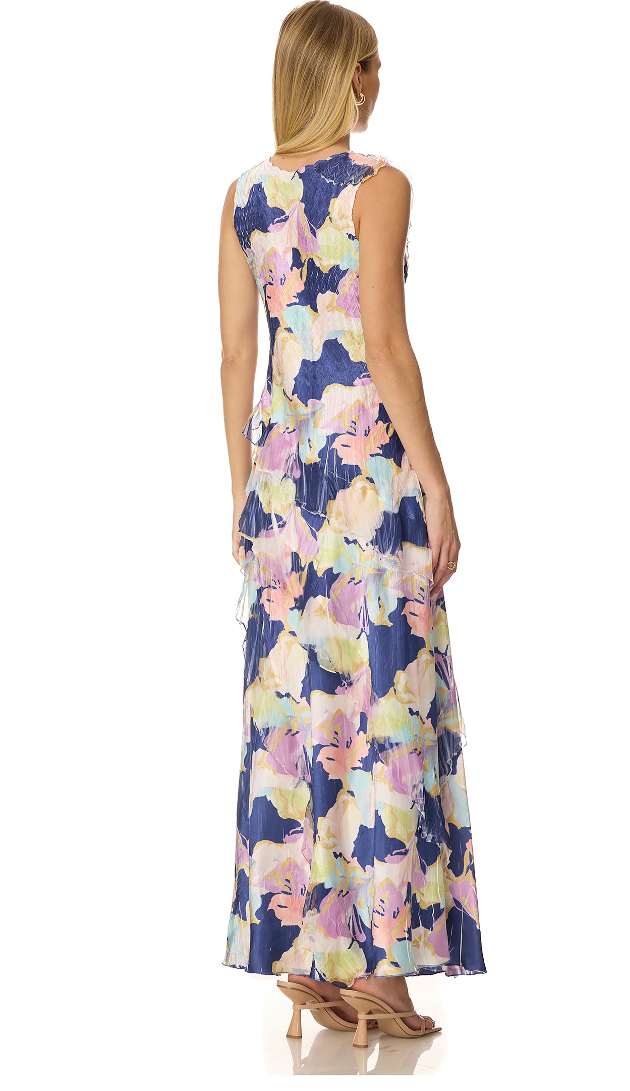 Ruffle Detail Long Dress