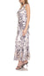 S/L V NECK RUFFLE DRESS
