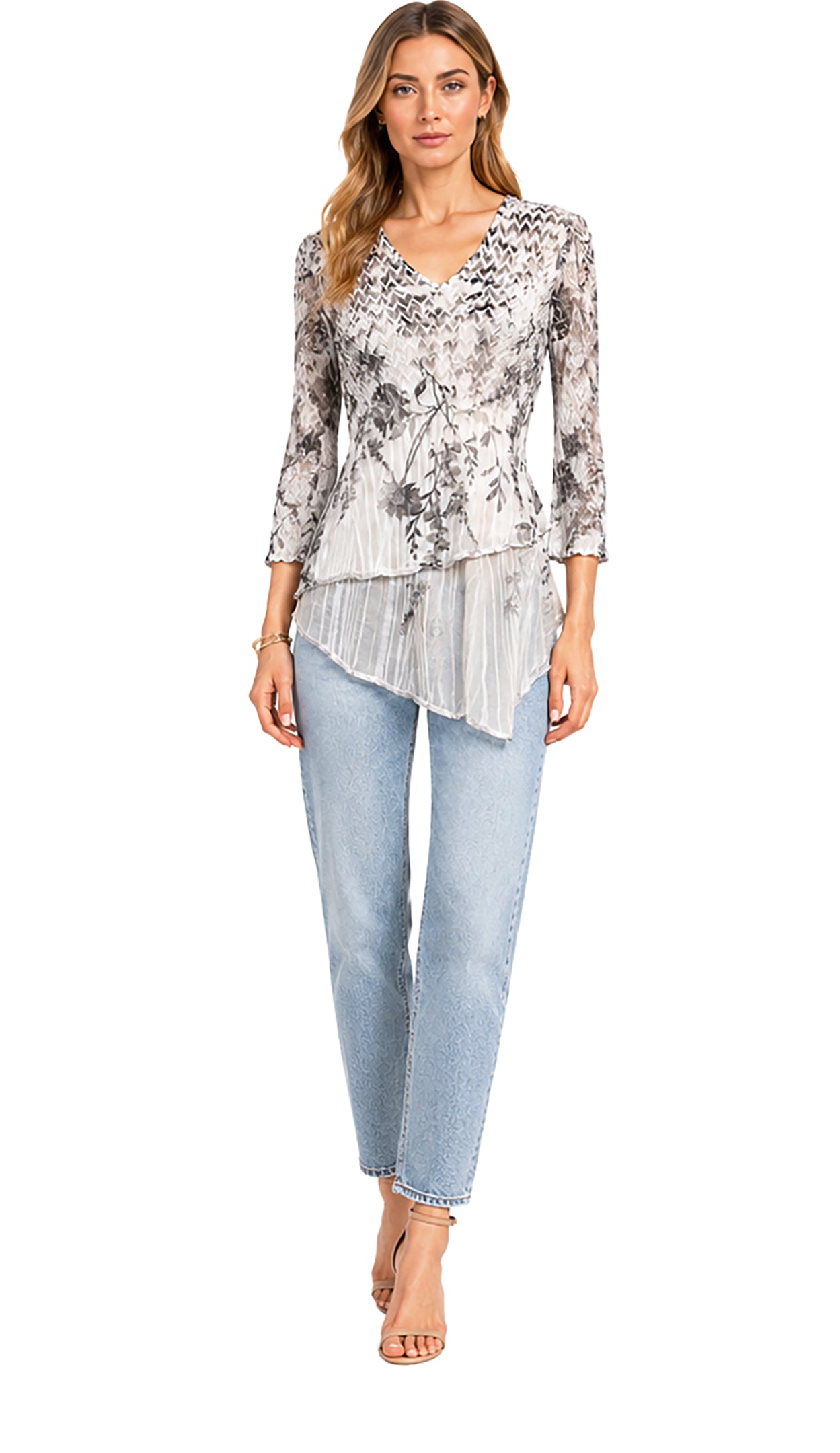V-Neck Layered Top