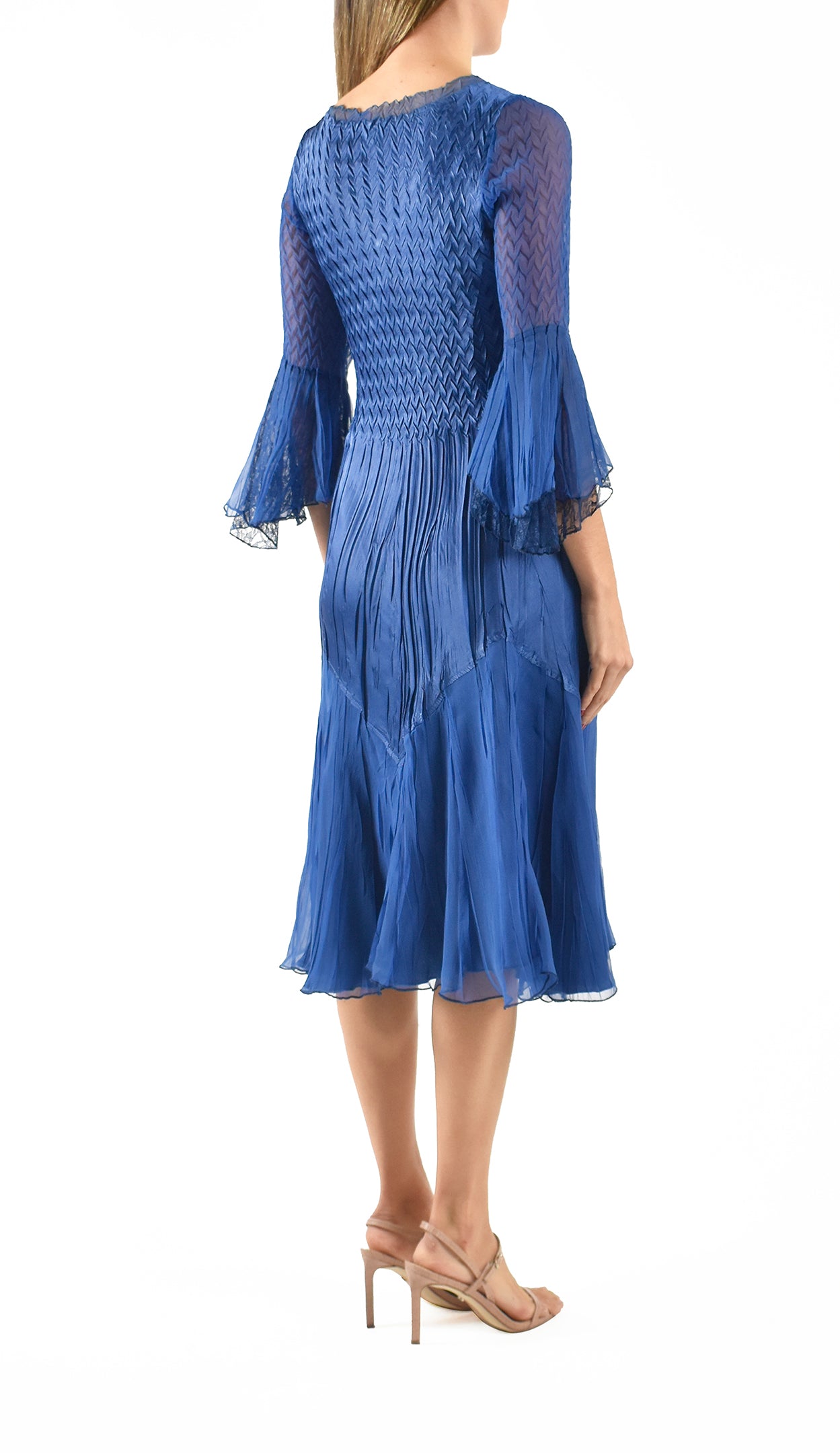 Bell Sleeve Short Dress - Komarov Clothing Official Site