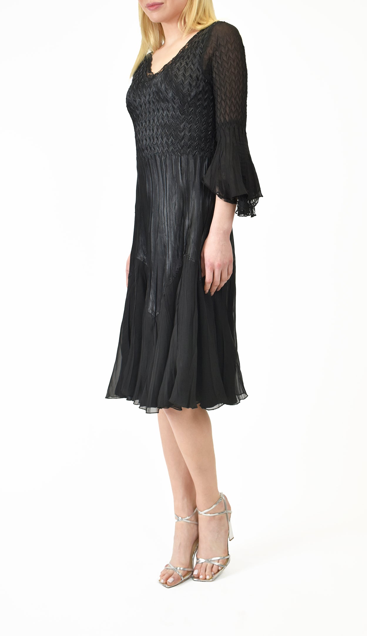 Bell Sleeve Short Dress