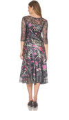 V- Neck 3/4 Sleeve Dress