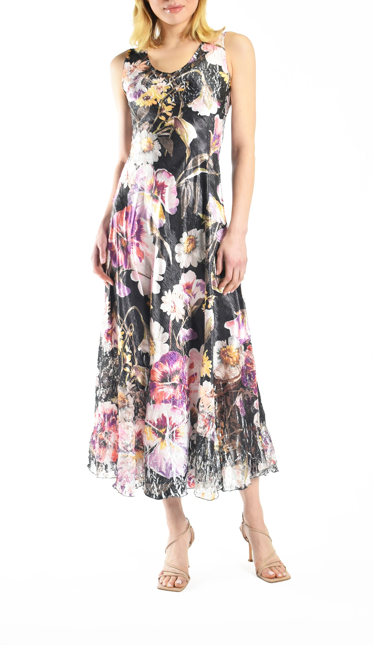 komarov maxi dress Komarov Womens Maxi Dress Charmeuse & Chiffon Dress NEW Cocktail Ruffled dress