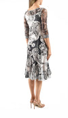 Illusion Lace Neck Dress