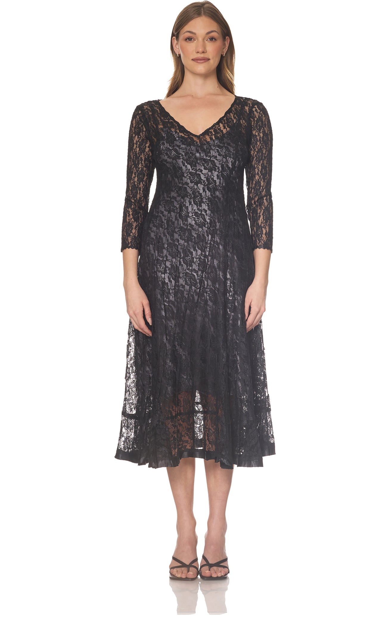 Lace 3/4 Sleeve Dress