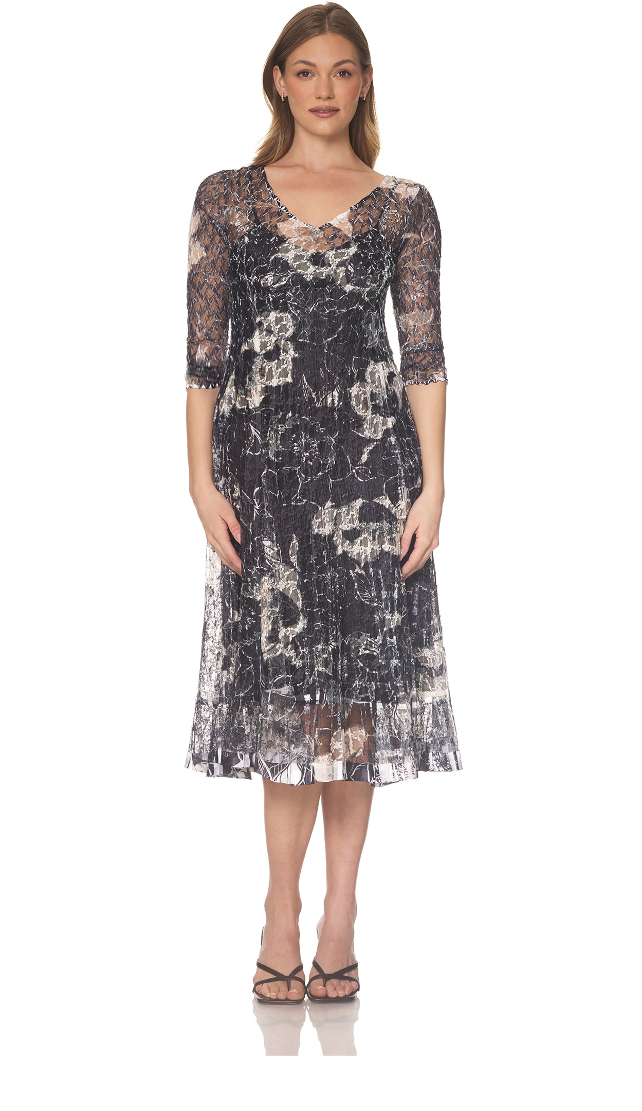 Lace 3/4 Sleeve Dress