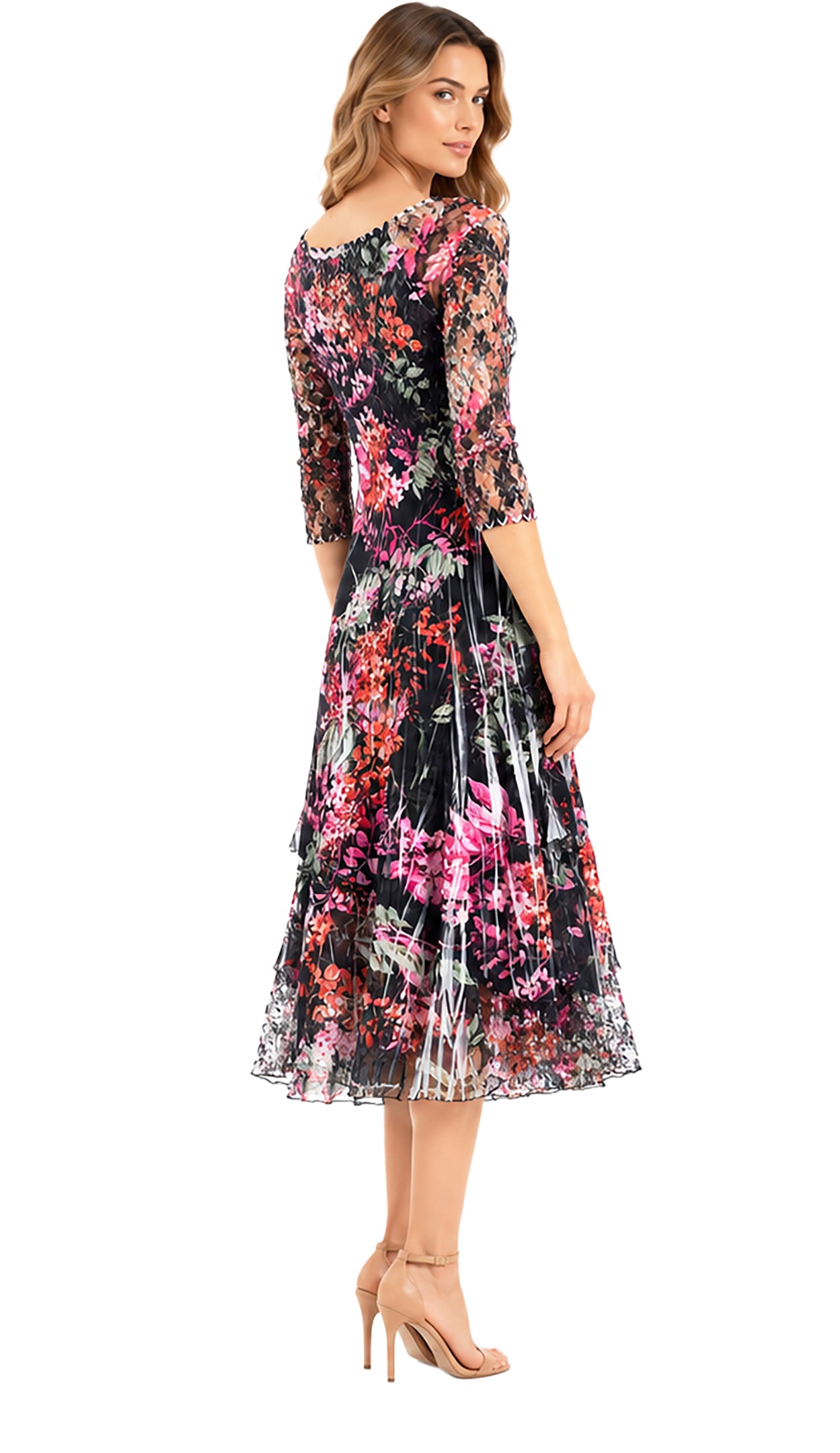 Long Sleeve Tiered Dress
