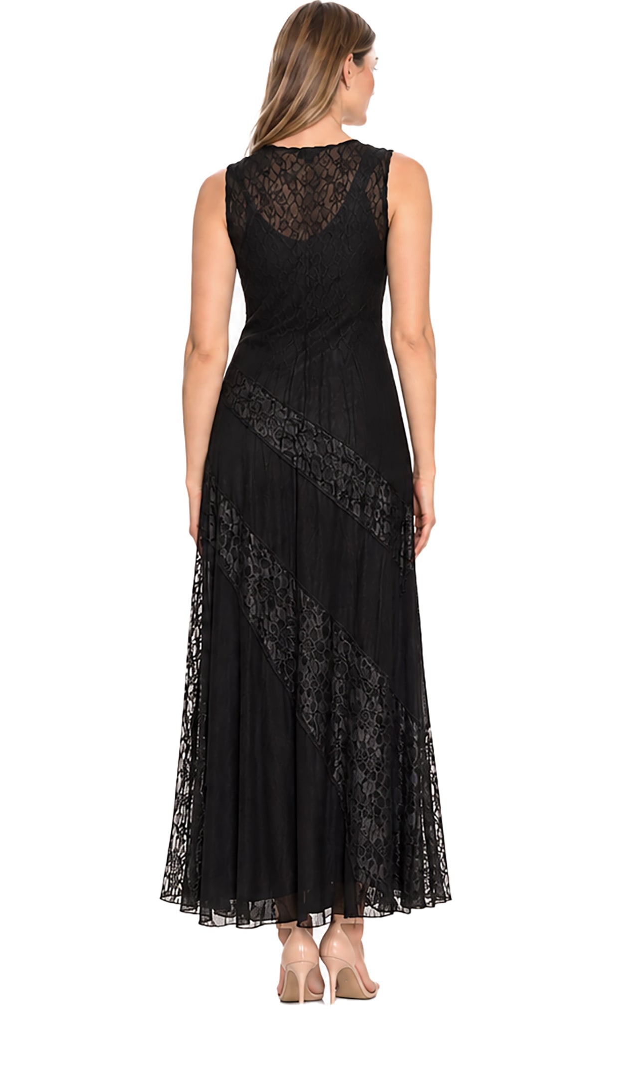 Long Chiffon/ Lace Dress
