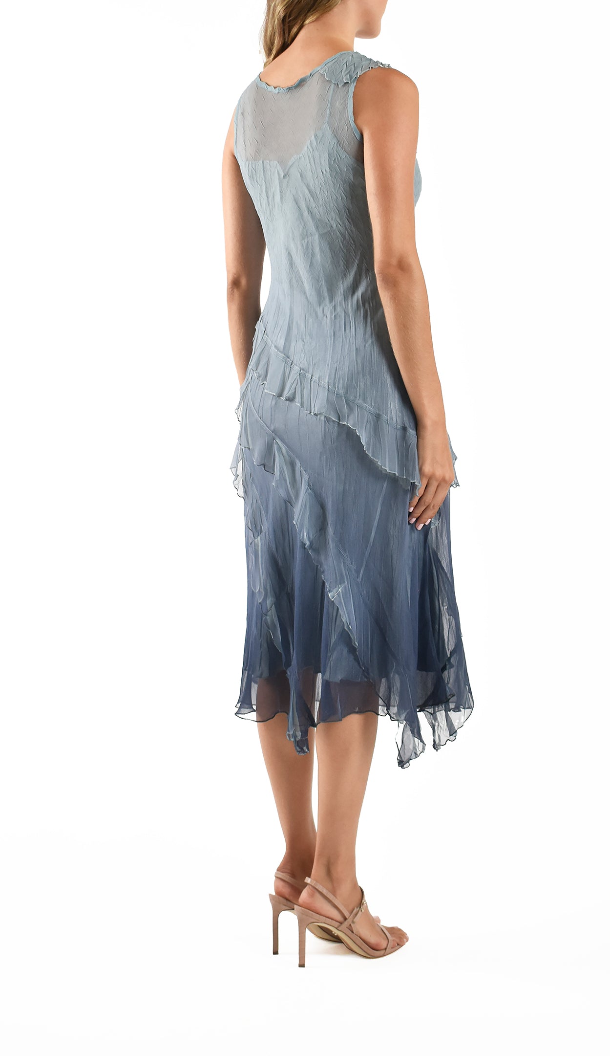 Short Chiffon Dress with Asymmetrical Ruffles - Komarov Clothing Official Site - Komarov Clothing Short Chiffon Dress with Asymmetrical Ruffles - Komarov Clothing Official Site - Komarov Clothing