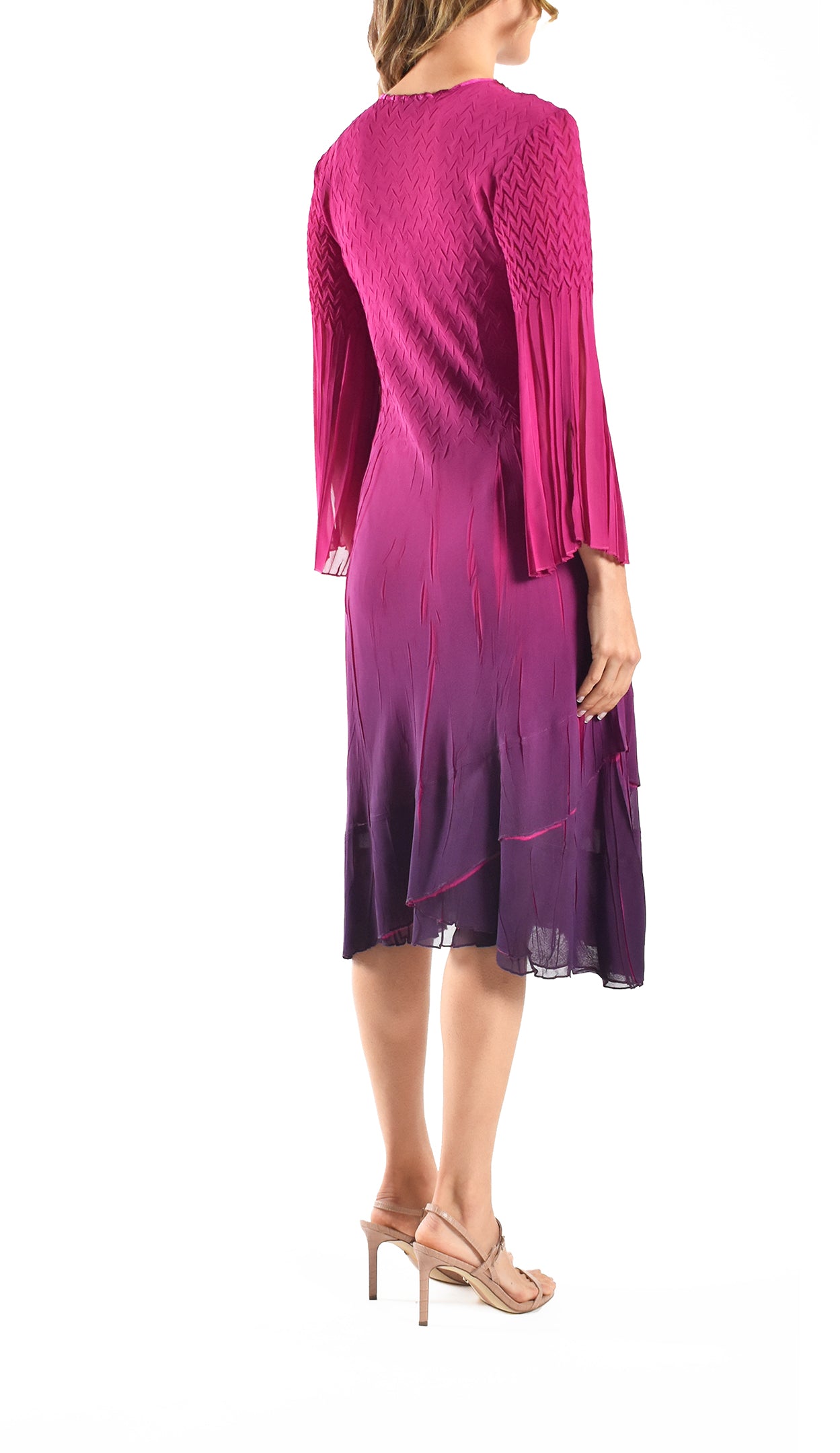 Long Sleeve Chiffon Dress