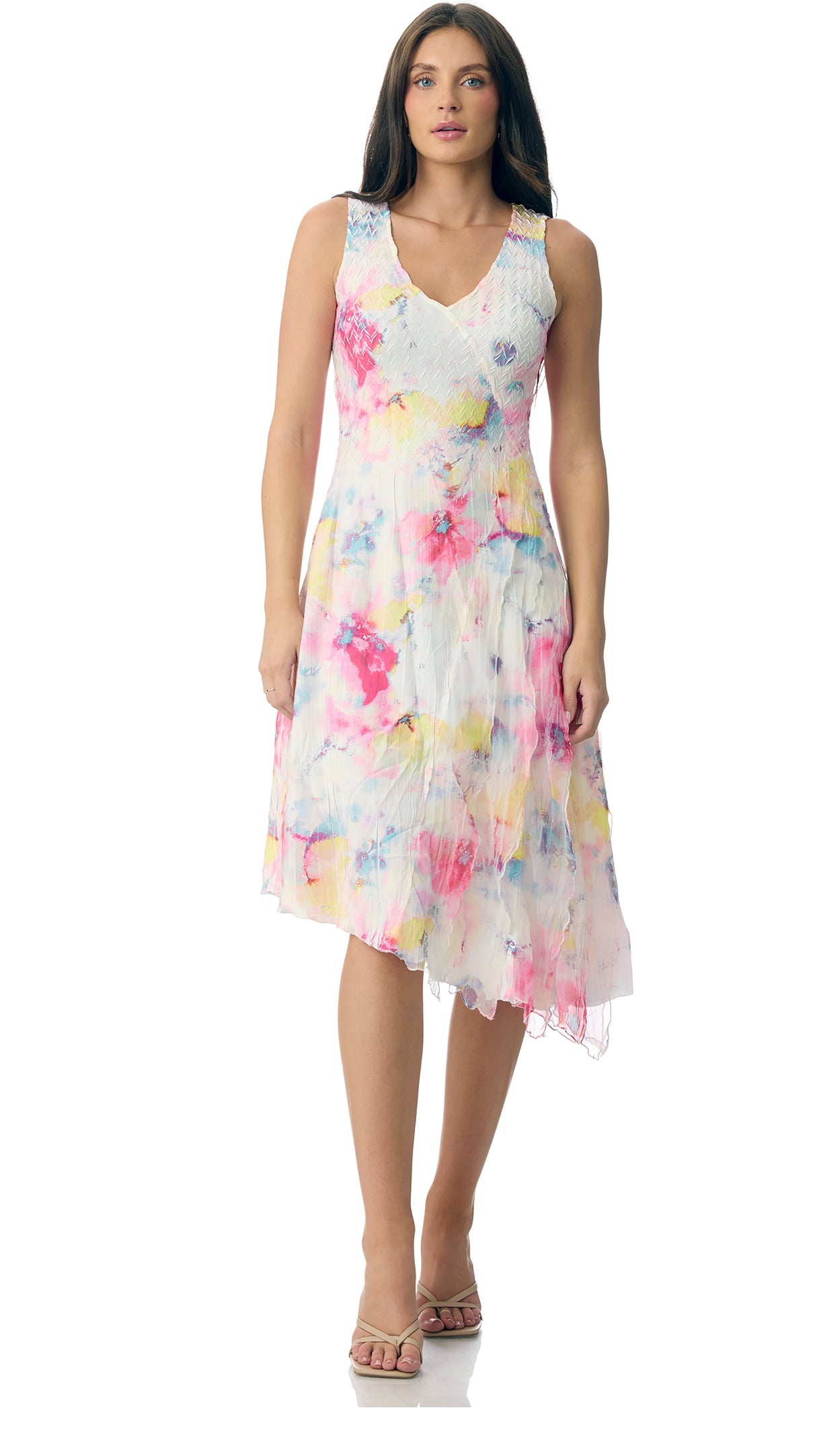 Asymettric hem dress