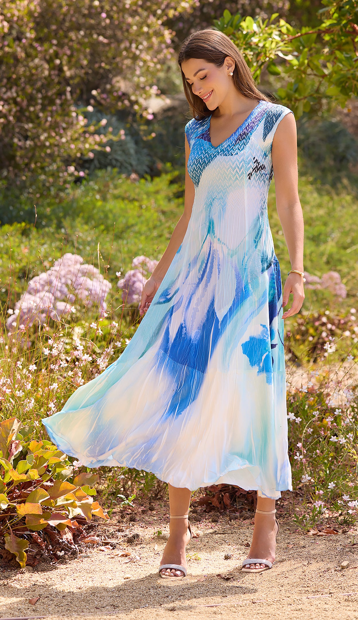 Cap Sleeve Long Dress