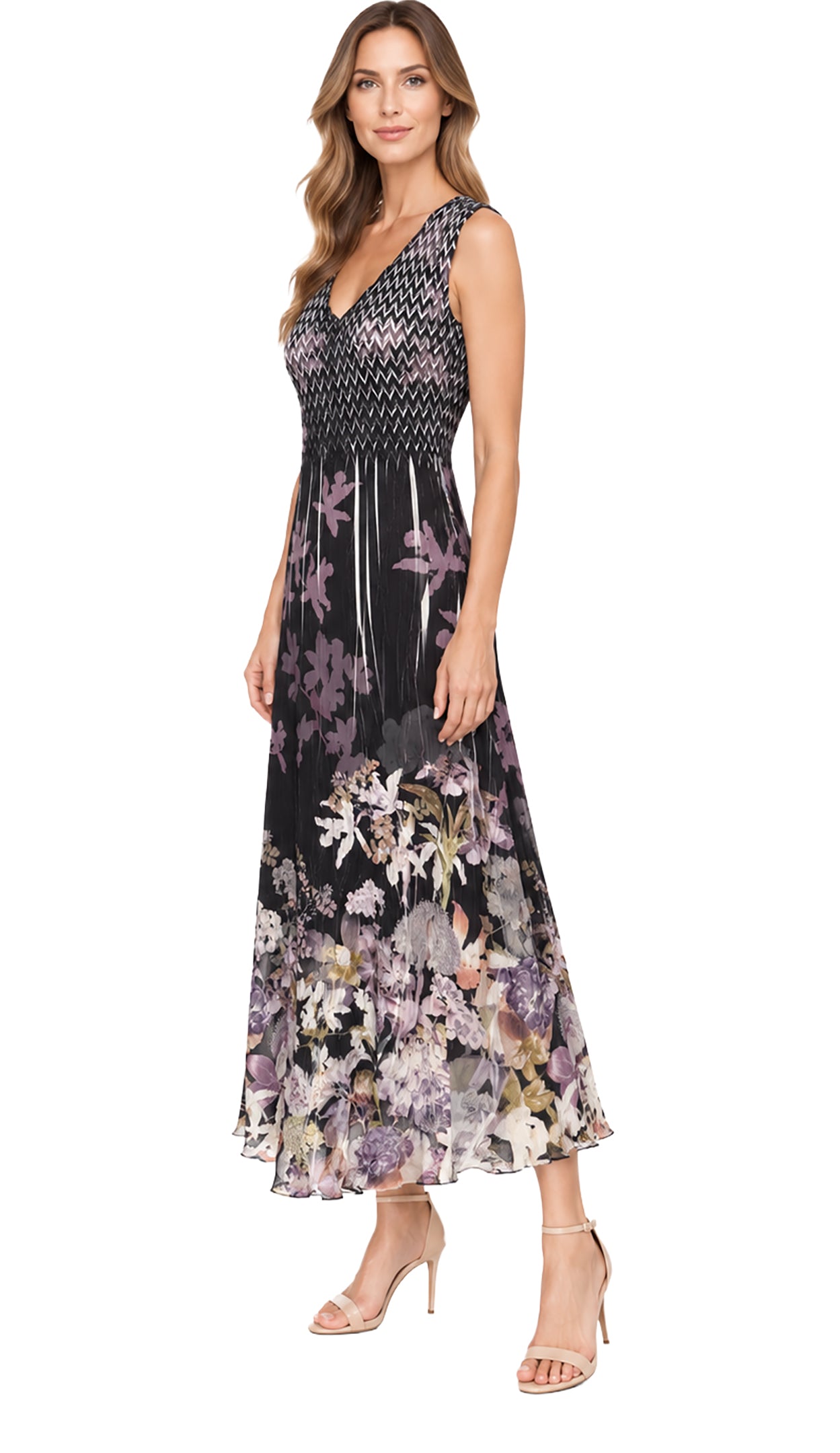Sleeveless V-Neck Dress