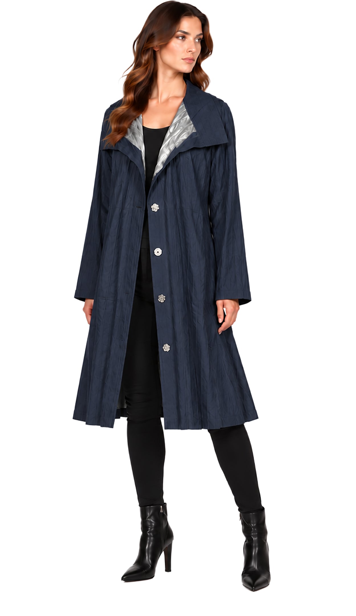 Pleated Trench Coat
